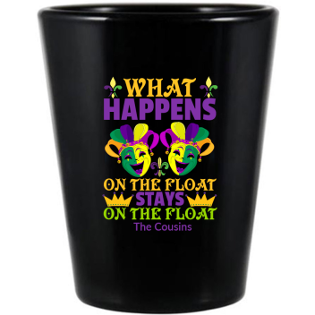 What Happens On The Float Black Shot Glass