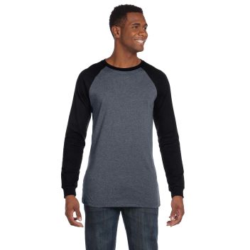 Bella Mens Jersey Long-sleeve Baseball T-shirt