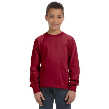 Fruit Of The Loom Youth 5 Oz., 100% Heavy Cotton Hd&reg; Long-sl