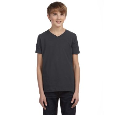 Bella Youth Jersey Short-Sleeve V-Neck T-Shirt