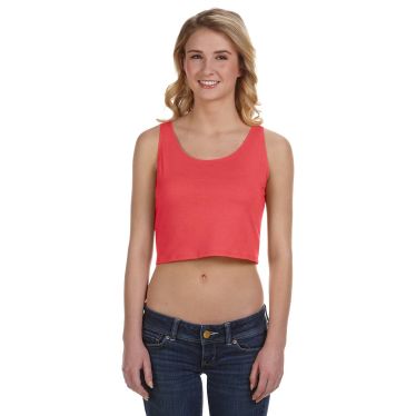 Bella Ladies Poly-Cotton Crop Tank