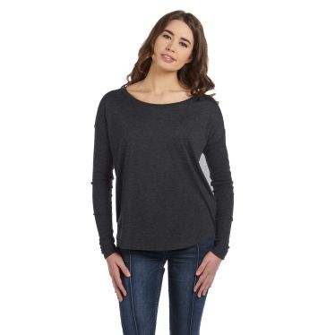 Bella Ladies Flowy Long-Sleeve T-Shirt With 2x1 Sleeves