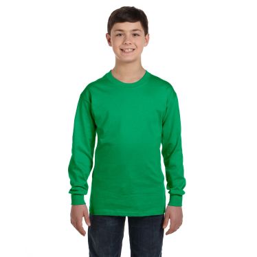 Gildan Heavy Cotton&amp;trade; Youth 5.3 Oz. Long-Sleeve T-Shirt
