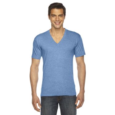 American Apparel Unisex Triblend Short-Sleeve V-Neck T-shirt