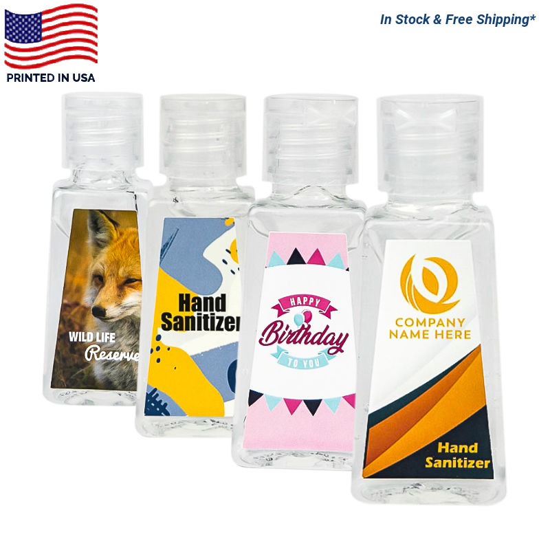 1oz Custom Hand Sanitizer Triangle Bottles