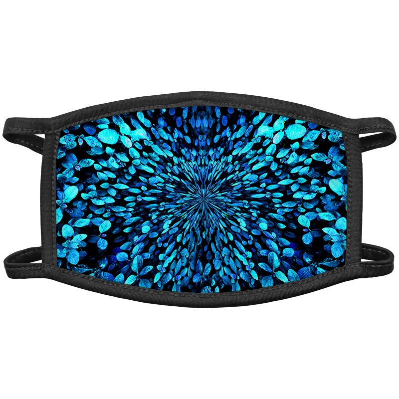 Blue Leaves Face Masks