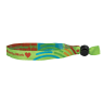 Custom Woven Cloth Wristbands with Adjustable Round Spring - 
