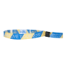 Custom Woven Cloth Wristbands with Flat One-Way Secure Locking - 