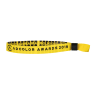 Custom Woven Cloth Wristbands with Flat One - Way Secure Locking - 