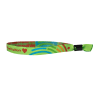 Custom Woven Cloth Wristbands with Split One - Way Secure Locking - 