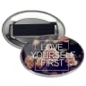 1.75 x 2.75 Inch Oval Wearable Clothing Magnet Buttons - Imprint Buttons