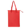 Red - Zipper Insulated Lunch Tote Bags