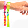 Fluorescent Neon Full Color Cloth Wristbands - Cloth Wristbands
