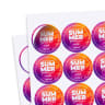 Round Custom Lip Balm Label Sheets - Details - Tin Container Lip Balm