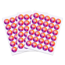 Round Custom Lip Balm Label Sheets - Sunscreen

