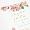 Custom Full Color 5 x 7 Inch Invitation Cards - Wedding (Metallic Gold Imprint) - Imprint Invitation Card
