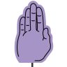 Purple - Cheering Accessories-cheering Mitts