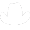 Cowboy Hat Hand Fans - Fans