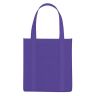 Purple - Non-Woven Avenue Shopper Tote Bags - Blank - Non-woven