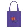 Purple - Non-Woven Avenue Shopper Tote Bags - Printed - Non-woven
