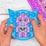 01Full Color Silicone Push Pop Bubble Fidget Toys - Stress Reliever
