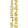 34 Inch Letter, Number, and Symbol Shaped Microfoil&reg; Balloons - Gold - Number Balloons