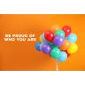 Assorted LGBTQ Pride Rainbow Latex Balloons - 100pc Pack - 
