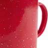 Custom Campfire Metal Mugs - Red Details - Camping Mug