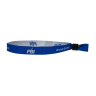 Custom Woven Cloth Wristbands with Flat One - Way Secure Locking - 