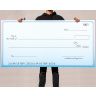 30 x 60 Inch Giant Check_Blue - Charity Checks
