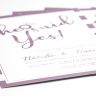 Custom Invitation Card with Metallic Pink Imprint - Imprint Invitation Card