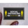 Stay Apart Rectangle Social Distancing Stickers - Wall Stickers