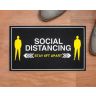 Stay Apart Rectangle Social Distancing Stickers - Social Distancing