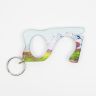 Full Color No Touch Acrylic Key Chain - Shape 2 - No Touch Multi Tool