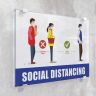 Social Distancing Infographic Stickers - 6 Ft Social Distance