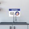 Employees Must Wash Hands Stickers - Social Distancing