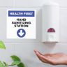 Hand Sanitizing Station Stickers - 6ft Apart