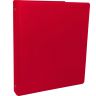 1 Inch Round 3-Ring Binder with Pockets_Red - Office