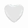 White Heart - Foil Balloon