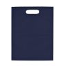 Heat Sealed Non -Woven Exhibition Tote Bags - Navy Blue Blank - Budget Shopper
