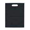 Heat Sealed Non -Woven Exhibition Tote Bags - Black Blank - Tote Bags
