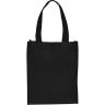 Custom Gift Bag - 80GSM Non Woven Tote Bags - Black Blank - Budget Shopper