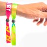 Fluorescent Neon Full Color Cloth Wristbands - Cloth Wristbands