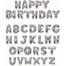 34 Inch Letter, Number, and Symbol Shaped Microfoil&reg; Balloons - Silver - Number