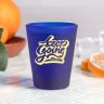 Customized Frosted Blue Shot Glass- 1.75 oz. - Shot