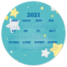 Mouse Pad Calendar 2021 #124550 - Calendar Custom Made