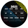 Mouse Pad Calendar 2021 #124654 - Imprint Mouse Pads