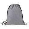 Blank Heather Gray Drawstring Backpacks - 