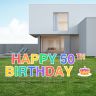 01_Pre-Packaged Happy 50th Birthday Yard Letters - Birthday