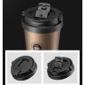 04_17 Oz. Custom Printed Travel Coffee Tumblers With Handle - Laser Engraved

